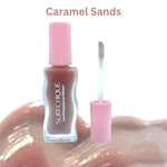 Caramel_Sands_Swatch_with_surfchique lip plumper wavy bottle