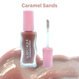 Caramel_Sands_Swatch_with_surfchique lip plumper wavy bottle