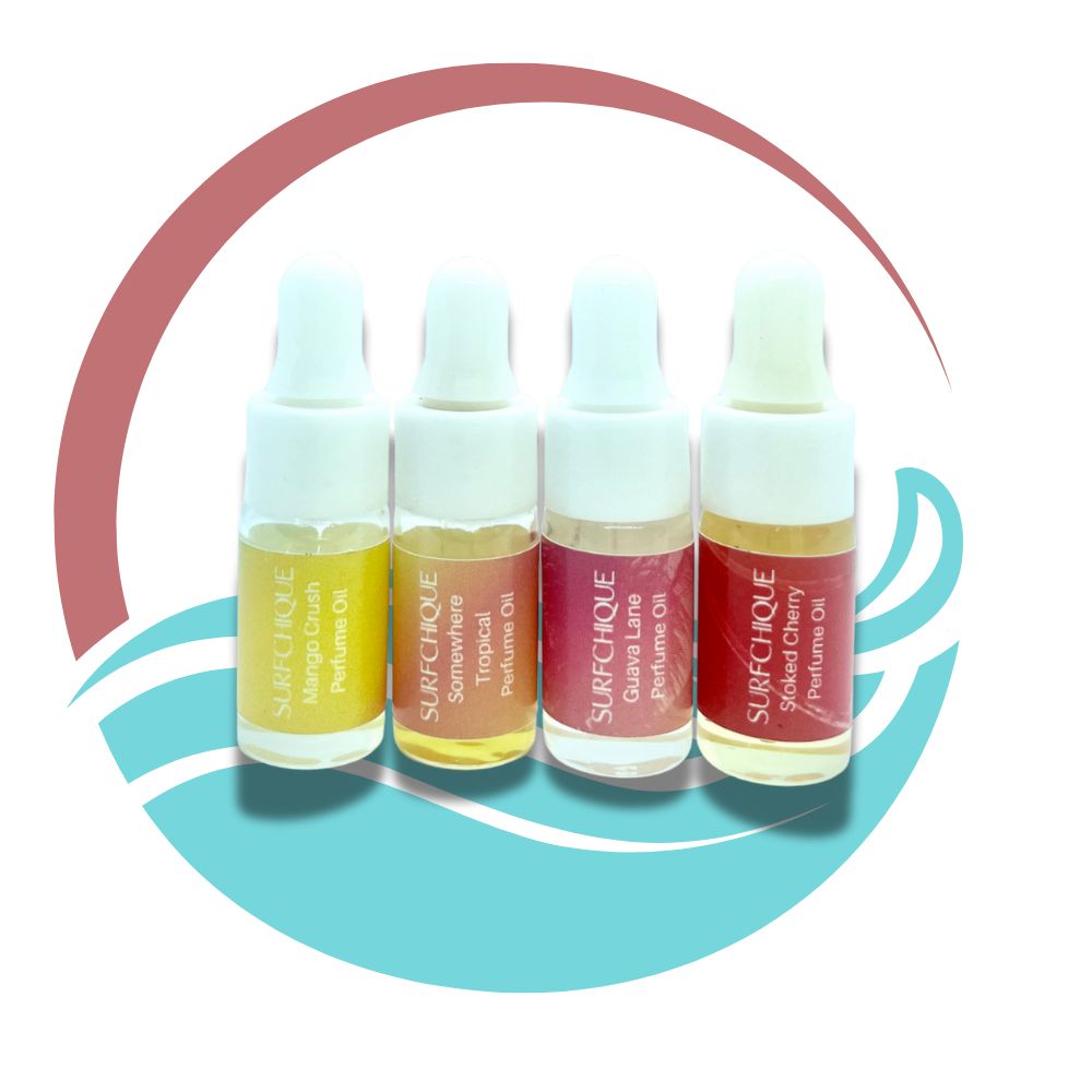 Fruity Set - Mango/Guava/Cherry/Tropical Fruit perfume oil discovery set