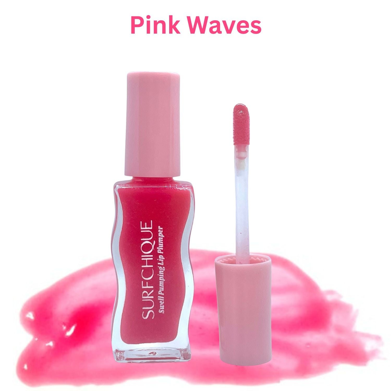 Pink_Waves_Swatch_surfchique lip plumper wavy bottle