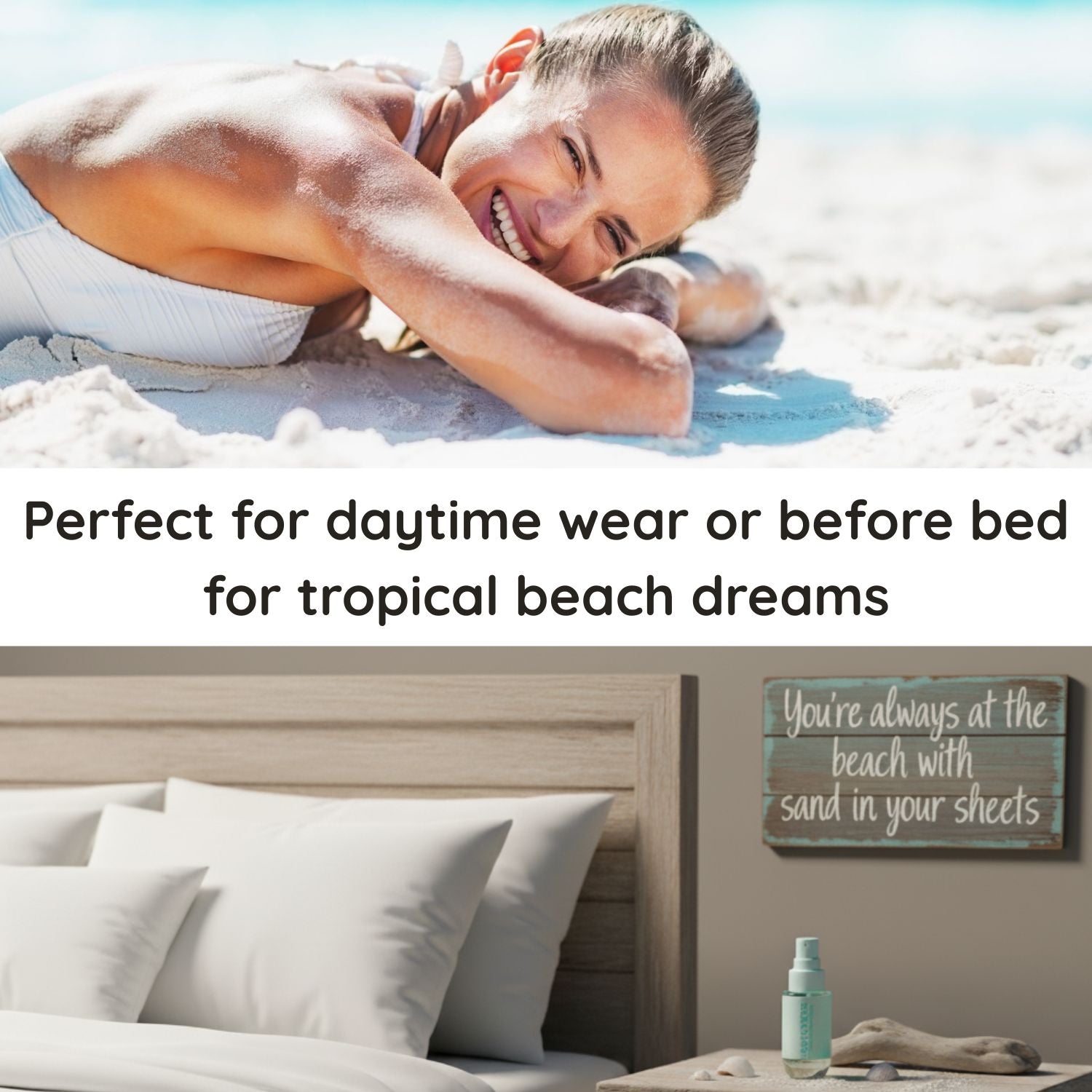 Sand in Your Sheets spray perfume for daytime wear or before bed