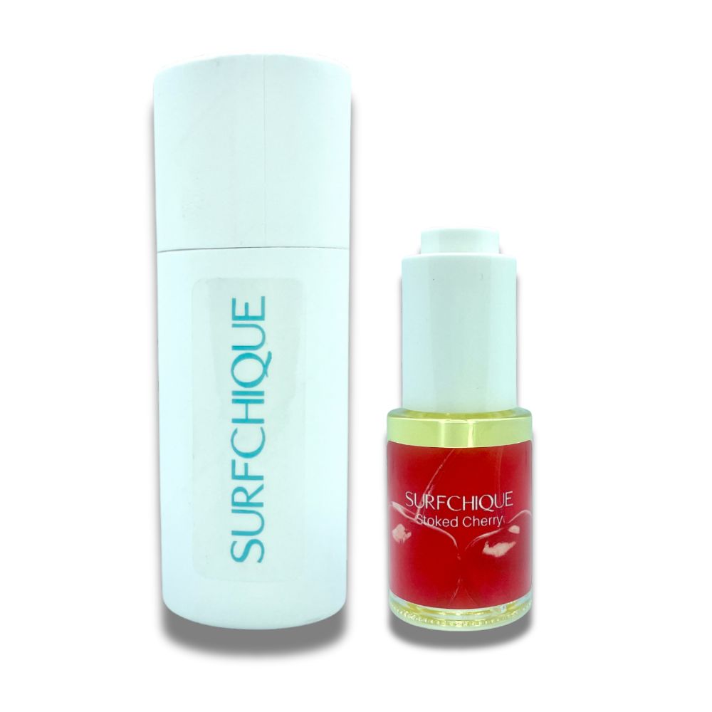 Stoked Cherry perfume oil dropper bottle with paper tube gift box