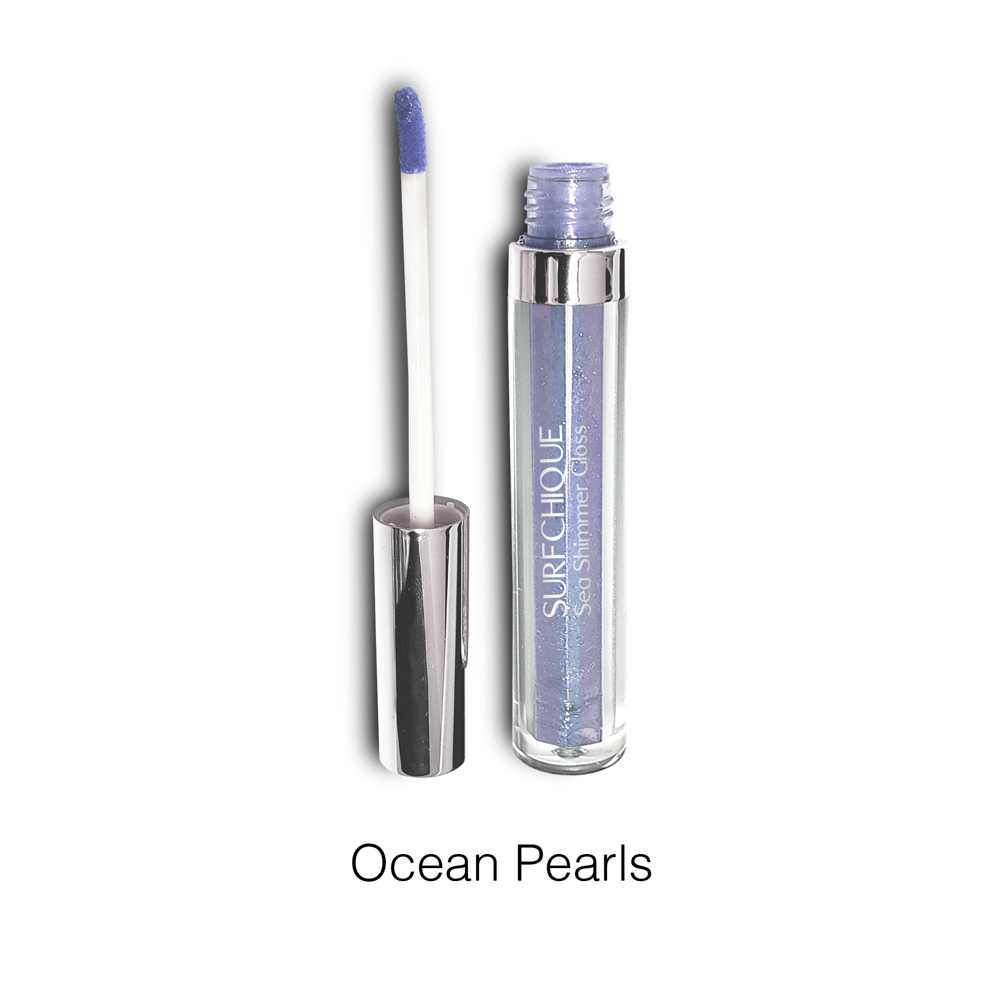 surfchique ocean pearls sea shimmer lip gloss with wand