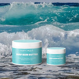SURFCHIQUE Surf Bum Whipped Body Butter 2 oz and 8 oz in wave shot
