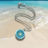 Aromatherapy_necklace_wave design_ocean_background_shadow