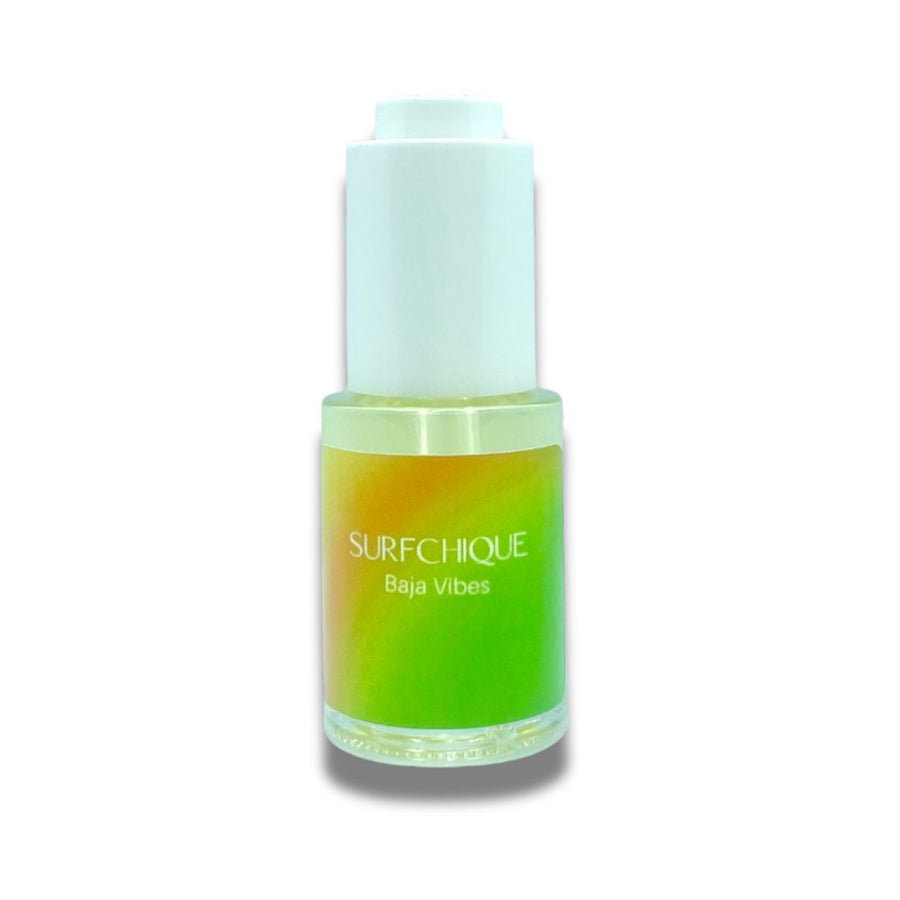 Baja Vibes perfume oil dropper bottle with push top