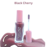 Black_Cherry_Swatch_with Surfchique wavy lip plumper bottle