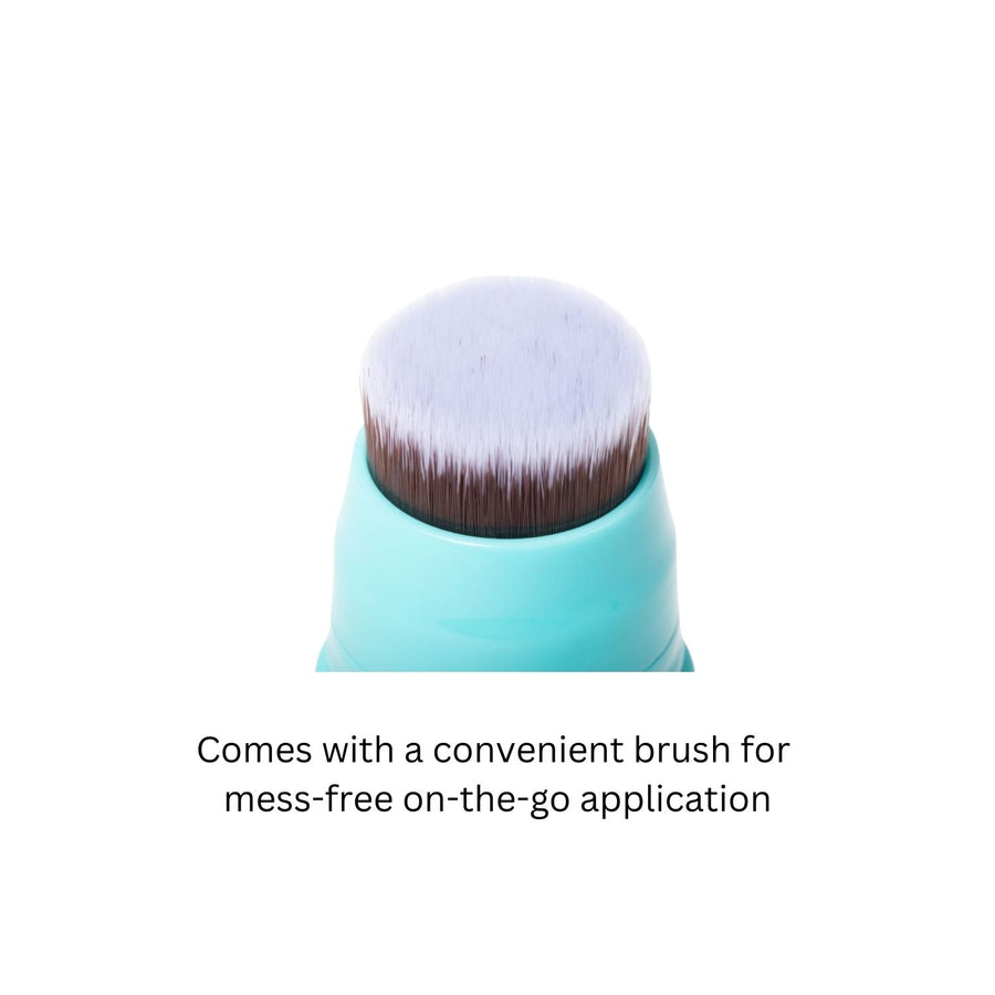 surfchique open face color stick comes with convenient brush for mess free application