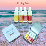 Fruity Set - Mango/Guava/Cherry/Tropical perfume oil discovery set with cute tin box for gifting or travel