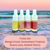 Fruity Set - Perfume Oil samples for Mango Crush, Guava Lane, Stoked Cherry, and Somewhere Tropical