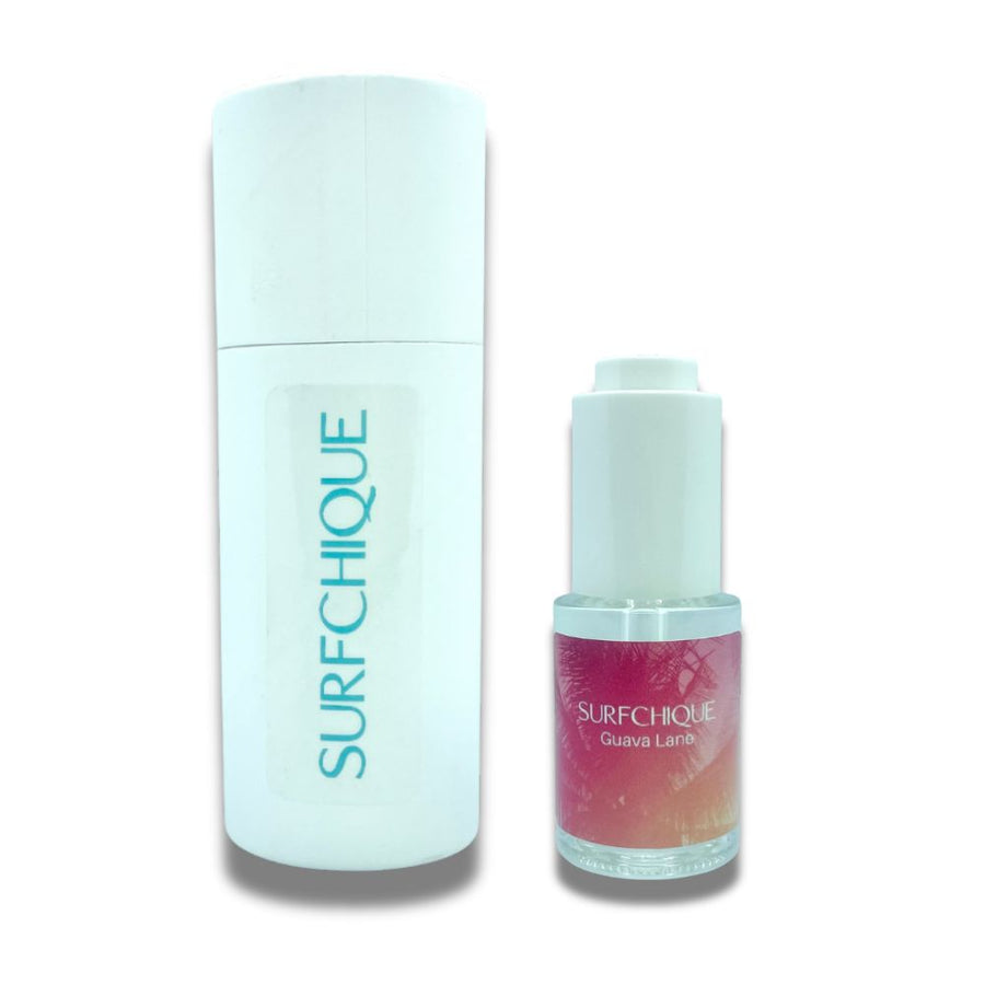 Guava Lane perfume oil dropper bottle with white paper tube gift box