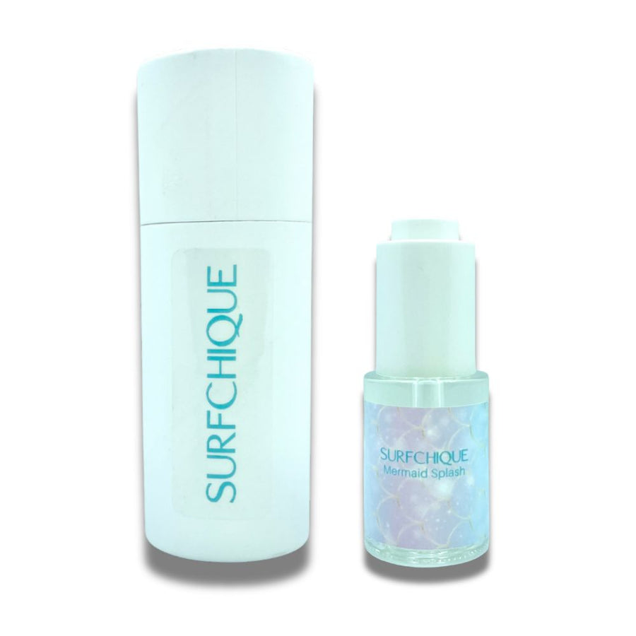 Mermaid Splash perfume oil dropper bottle with white paper tube gift box