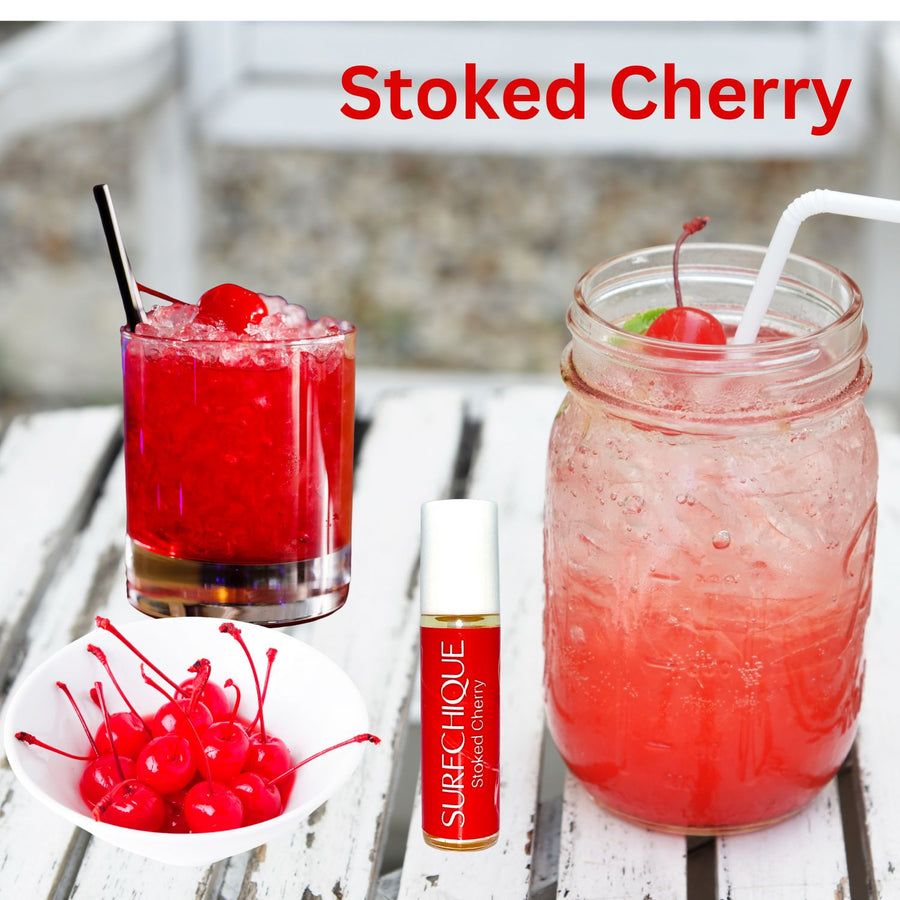 Stoked Cherry perfume oil mood image refreshing drinks