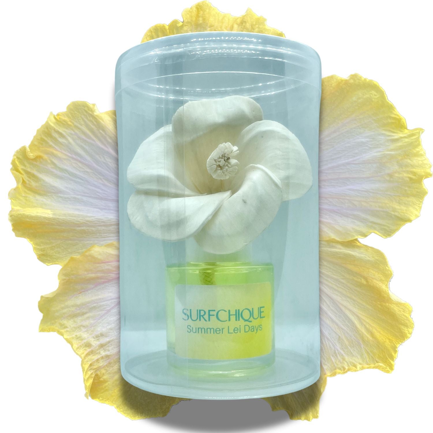 Perfume Flower fragrance diffuser in packaging - summer lei days tropical floral scent
