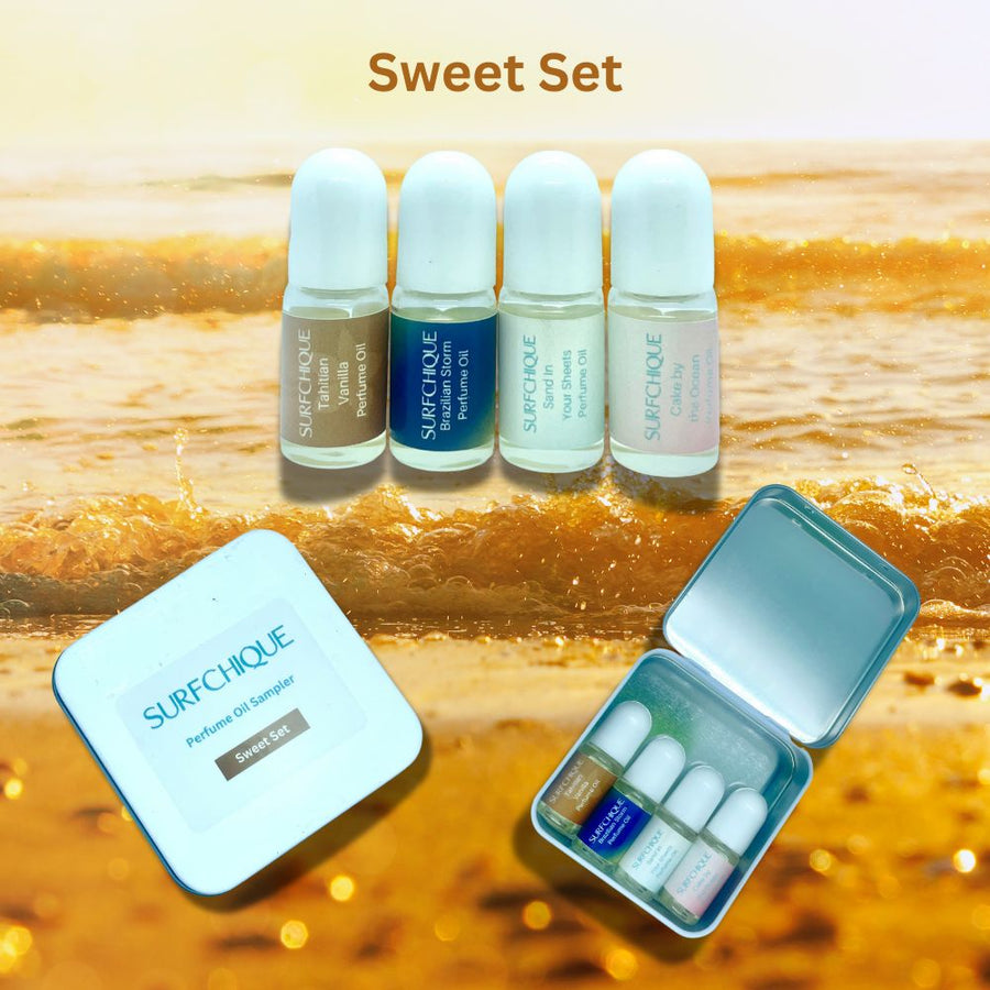 Sweet Set - Vanilla/Coconut/Gourmand perfume oil set in gift box