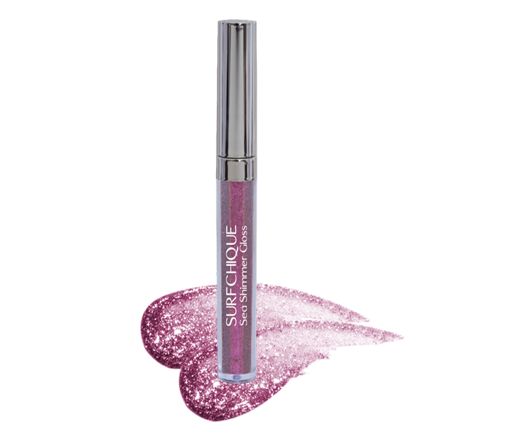 SURFCHIQUE Sea Shimmer Pearl Lip Gloss Deep Pink Sea 