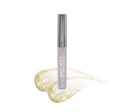 SURFCHIQUIE Sea Shimmer Pearl Lip Gloss Golden Sea Sunset #color_golden-sea-sunset