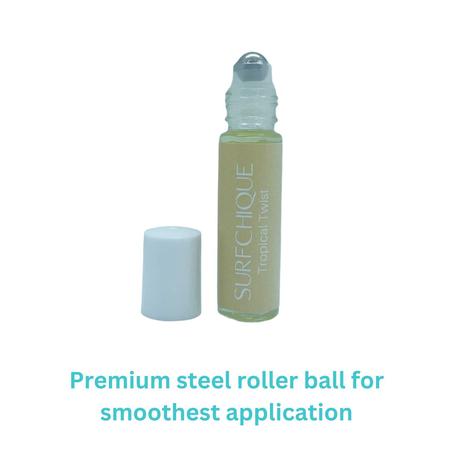 SURFCHIQUE Tropical Twist Perfume Oil with steel roller ball for smooth application